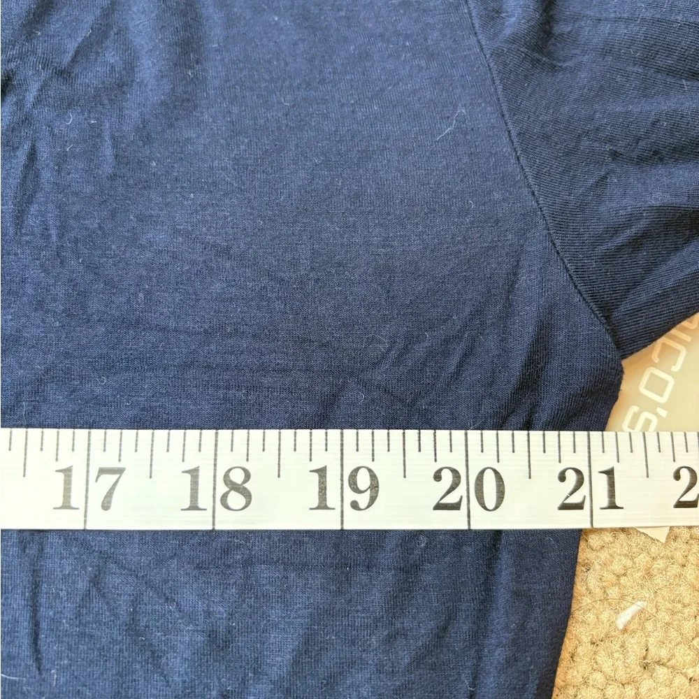 Chicos Navy & Light Blue Super Soft Top - Picture 12 of 16